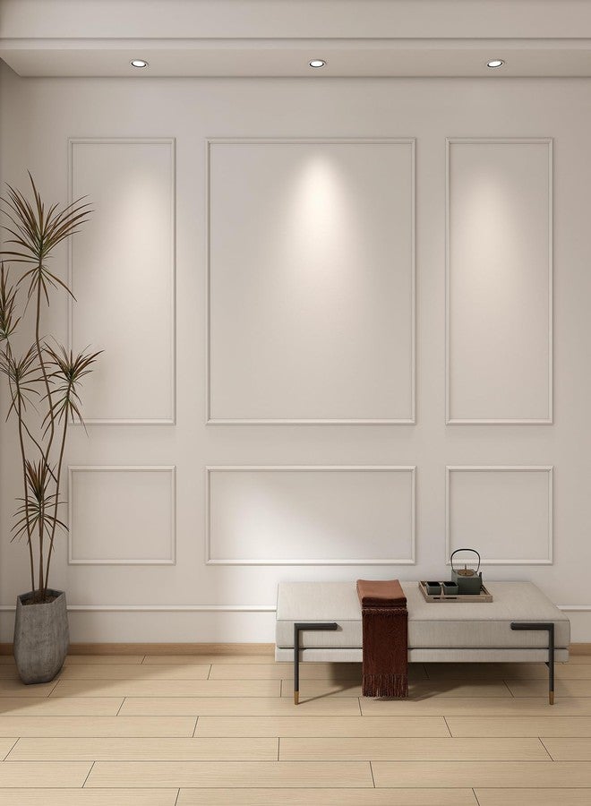 Pangda Peel and Stick Wall Molding Kit, 3D Premade Accent Molding Wainscoting Panel for Interior Wall Moulding Decor, Ready to Assemble Wainscoting Accent Panel(3 Set,31x63 in+72x63 in) - Image 2